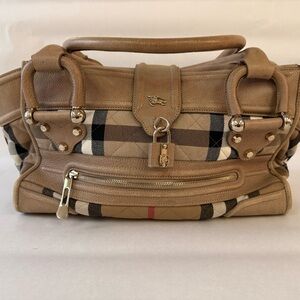 AUTHENTIC Burberry Large House Check Manor Bag